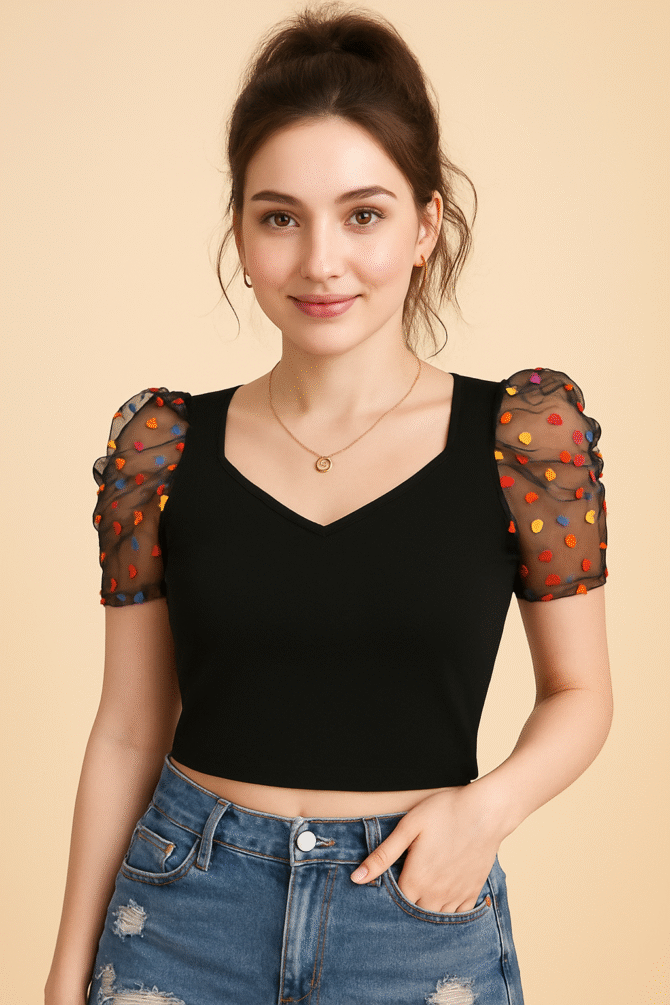 Fancy Designer Trendy Crop Top for Women