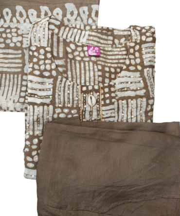 Elegant Dusky Brown Stitched 3-Piece Suit