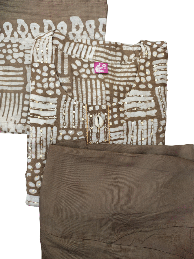 Elegant Dusky Brown Stitched 3-Piece Suit